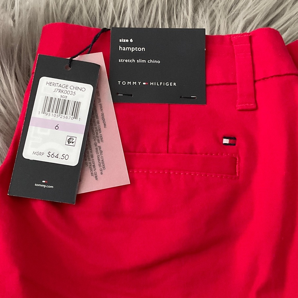 Tommy Hilfiger Bold Red Chinos - Picture 2 of 4